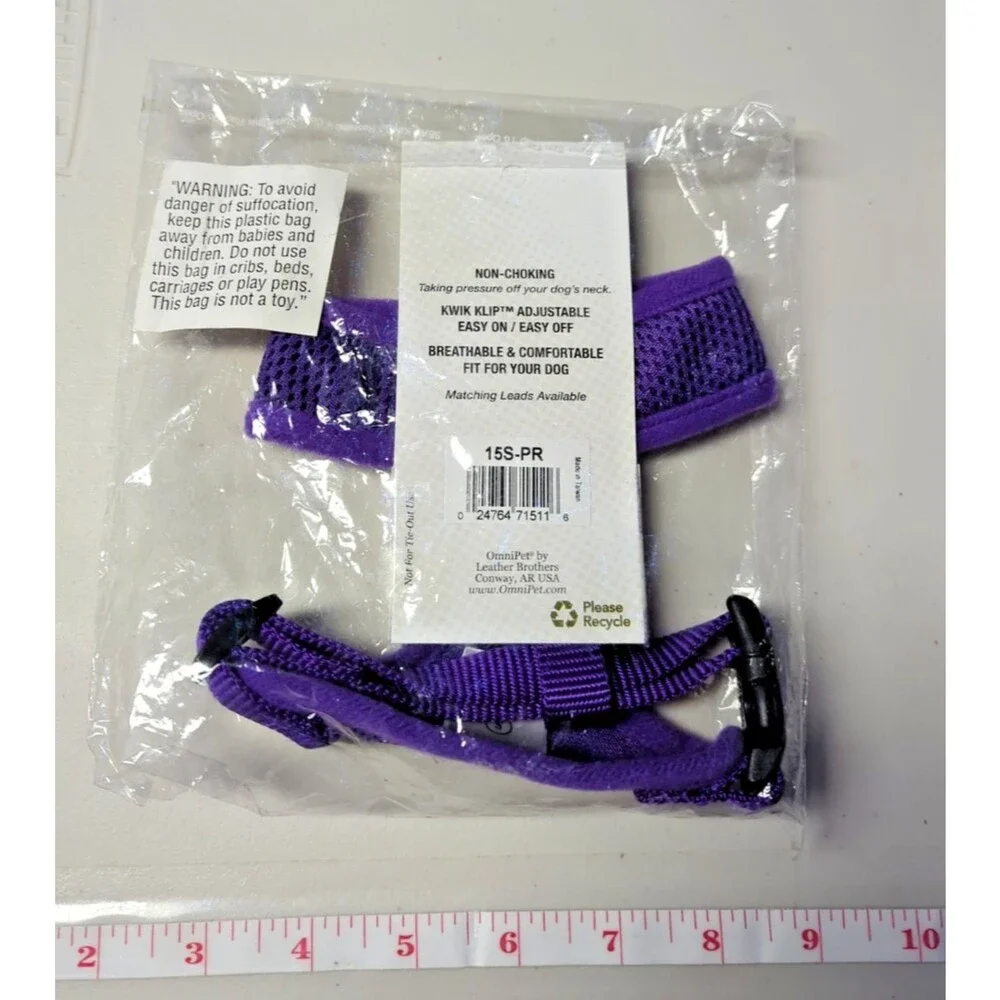 OmniPet BreezyMesh Dog Harness, Small, Purple 11